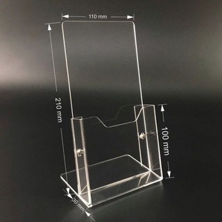 Kệ đựng tờ rơi (brochure)Mica nhiều giấy 1/3 A4 - 1 Ngăn C03 (KT: 11 x 10 x 21cm)