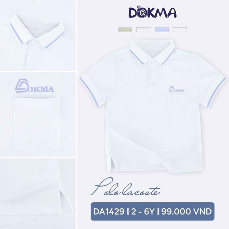 Áo polo lacoste Dokma cho bé trai từ 2-6y