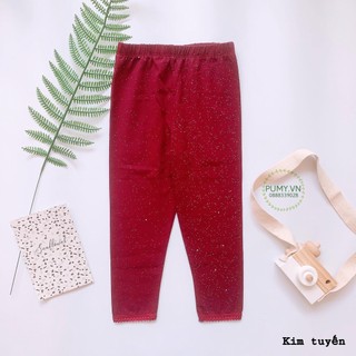 Quần legging dài bé gái màu trơn size đại Q200422