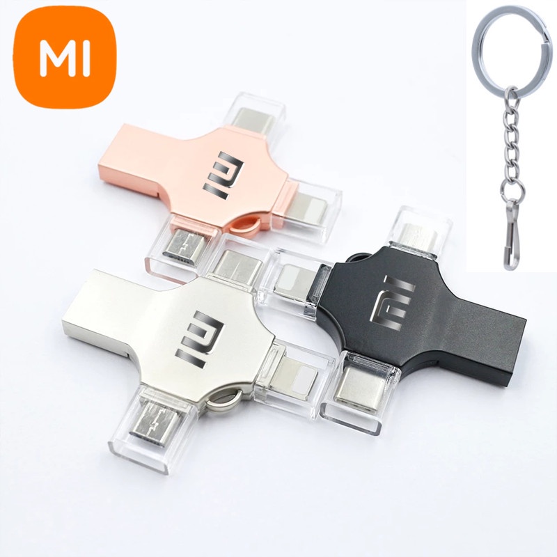 Đầu ĐọC Thẻ Nhớ Xiaomi 4 Trong 1 OTG usb 16gb 32gb 64gb Type-C / i / O / S / usb 1tb 2tb