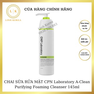 CHAI SỮA RỬA MẶT CPN Laboratory A-Clean Purifying Foaming Cleanser 145ml