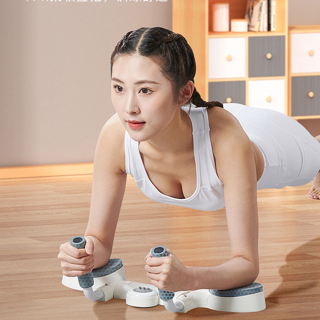 LYTFitness Plank Trainer đa chức năng có thể điều chỉnh thời gian đếm thông minh Bảng đẩy lên túi lưu trữ cho dục