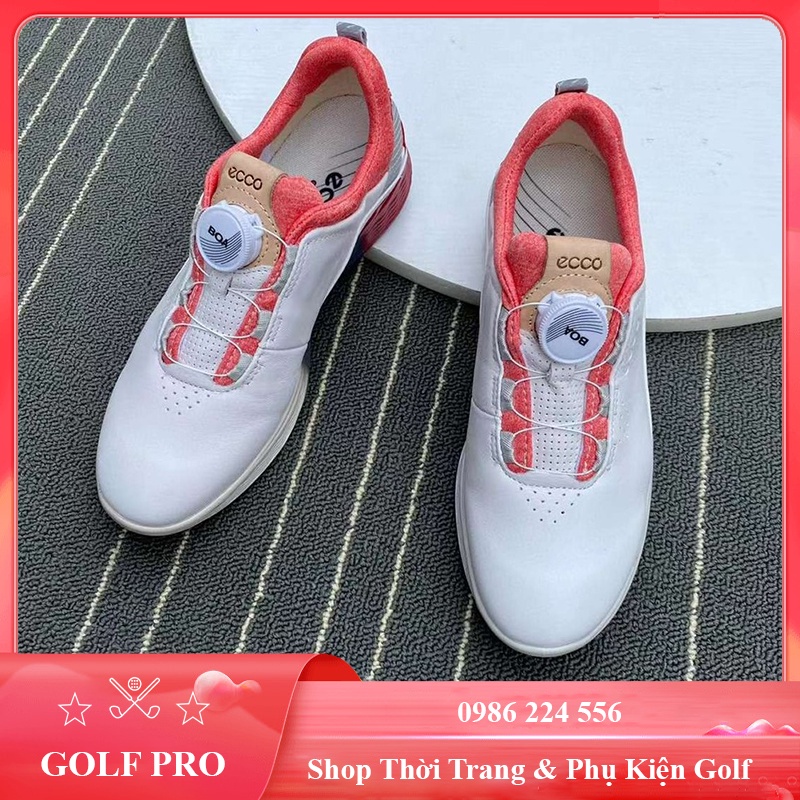 Giày golf nữ Ecco thể thao giá rẻ núm vặn êm chân thoáng khí shop GOLF PRO GN004