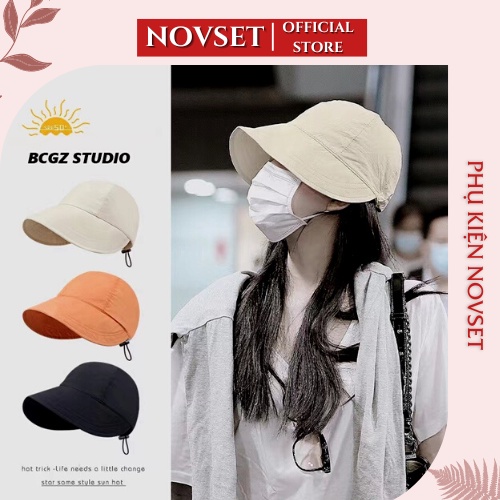 Mũ chống nắng lưỡi trai ,  Chống Tia Cực Tím Phong Cách Hàn Quốc Dành Cho Nữ Có dây chỉnh size mũ [ MÃ  A701 ]