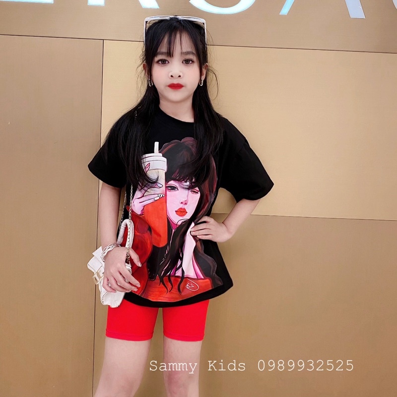 Set bộ Cô gái trà sữa cho bé gái size đại 18-42kg siêu Cuteee