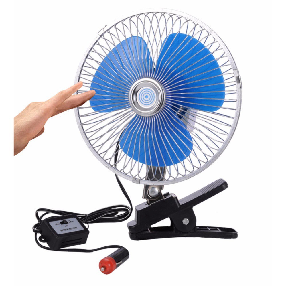Quạt Điện dùng cho ô tô tải xe khách 12v 24v đầu cắm tẩu