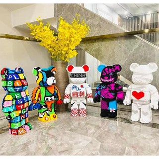 Đồ Chơi Lắp Ráp Mô Hình Gấu Bearbrick Jinx, Bearbrick Ma Vương, Gấu Bearbrick chữ, Gấu Phi hành gia cao 55cm