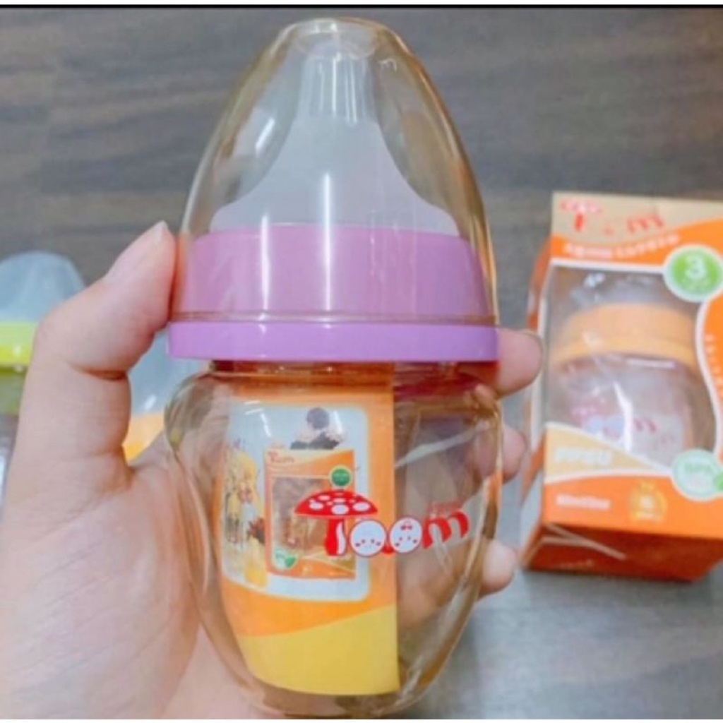 Bình Sữa TOOM PP Bởi Ấm Baby Nhựa PPSU Cổ Rộng An Toàn Tiện Lợi Cho Bé 80ml Ấm Gift Decor