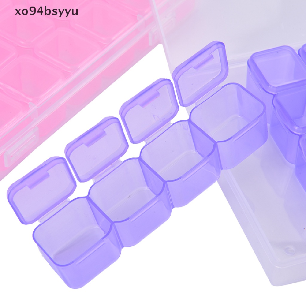 Hộp Nhựa 28 Ngăn Đựng Phụ Kiện Trang Trí Móng Tay Xo94Bsyu