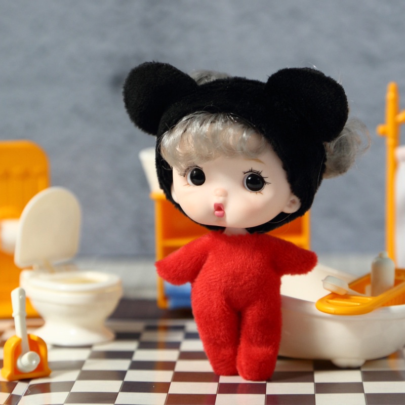 Búp Bê mini ob11 11cm Kèm Quần Áo Dễ Thương Cho Bé Gái