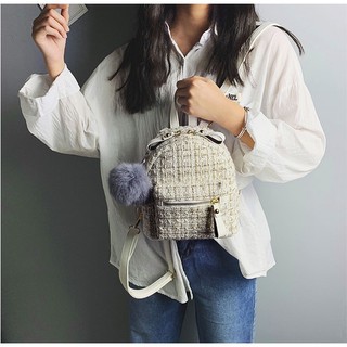 BL1 Balo mini thời trang chất liệu dạ Capucha
