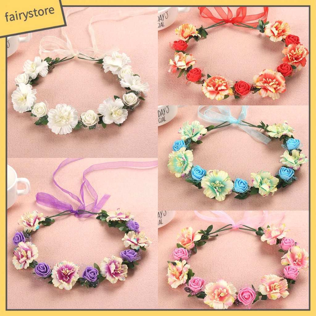 Băng Đô Cài Tóc Đính Hoa / Vương Miện Tùy Chỉnh Thời Trang Cho Nữ [Fairy1] [Fairy1]