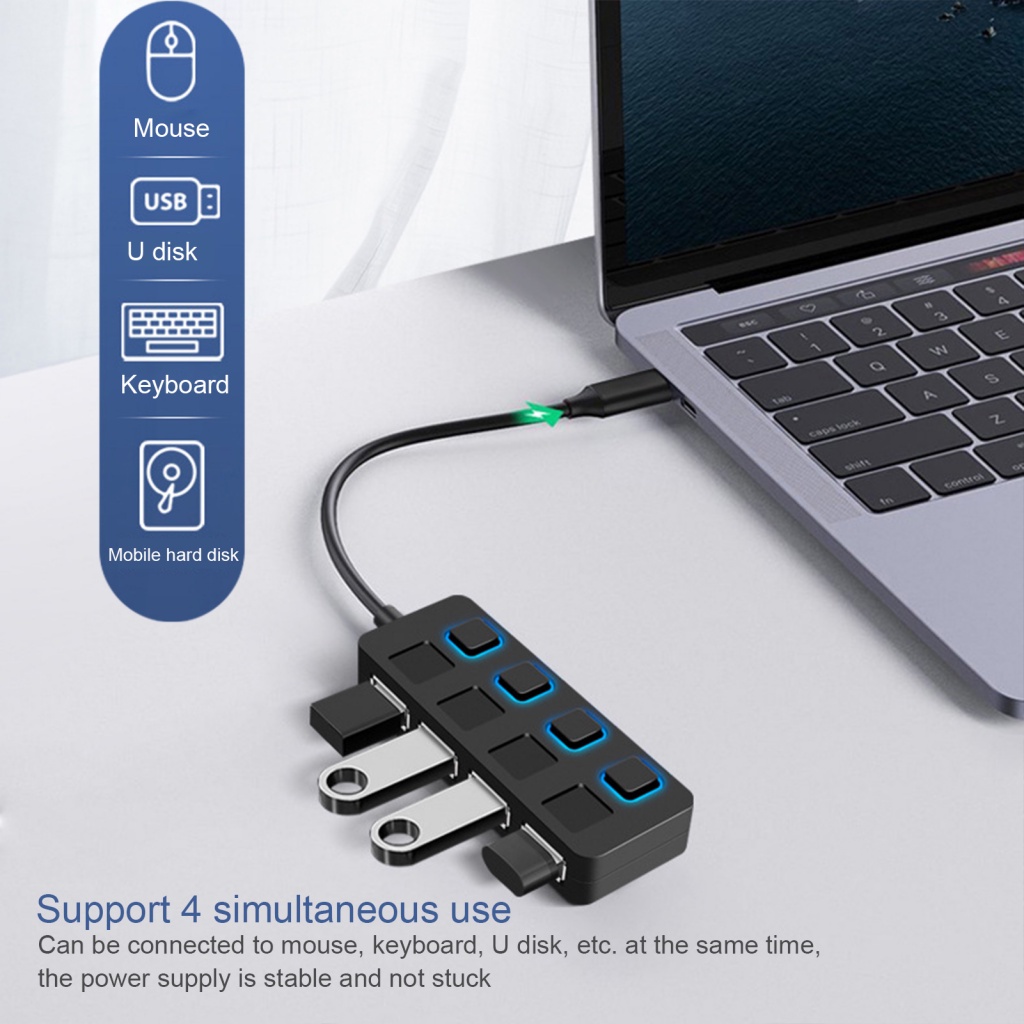 Bộ Chia Cổng USB 3.0 Hình Hoa Hướng Dương Độc Đáo Cho Bàn Phím / Chuột / Chuột Máy Tính