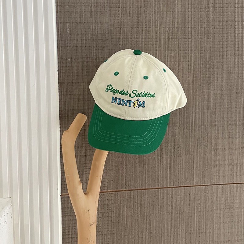 Bobora Mũ Lưỡi Trai Chống Nắng Thêu Chữ Thời Trang Cho Bé Gái