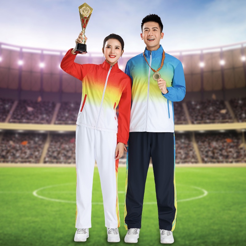 Bộ Đồ Thể Thao 2 Món Áo Khoác Tay Dài Phối Quần Dài Thời Trang Thu Đông Cho Nam Và Nữ