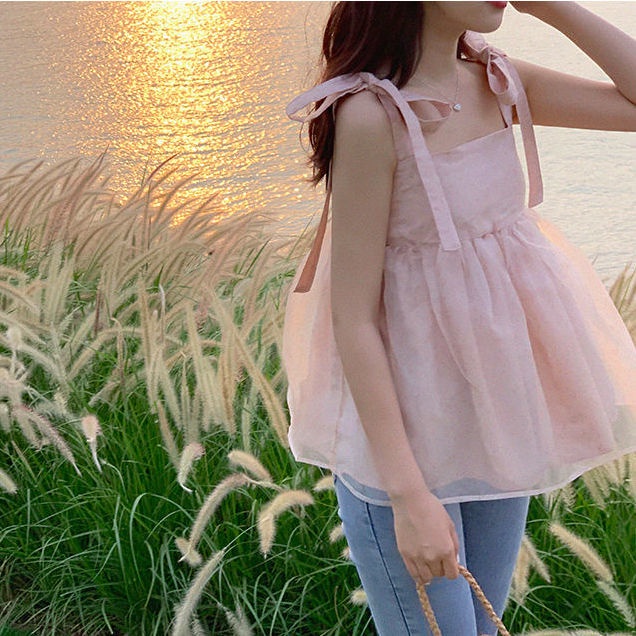 Áo Ống Phồng Không Tay Thời Trang Mùa Hè Dành Cho Nữ 2022