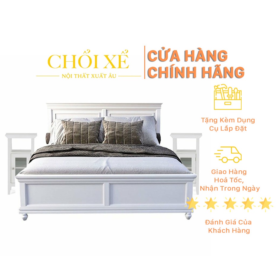 Giường Ngủ Harper White 1.8 - Chổi Xể