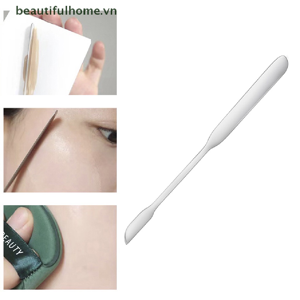 1 Dụng Cụ Trộn Mỹ Phẩm Bằng Thép Không Gỉ Hai Đầu