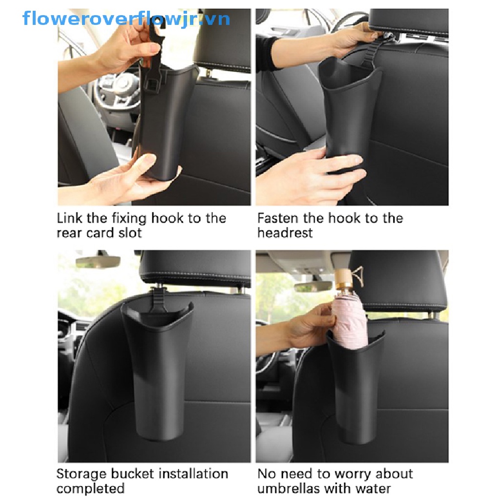 1 Giá Đỡ Dù / Thùng Rác Đa Năng Tiện Dụng Cho Xe Hơi