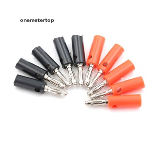 Set 5 Đầu Cắm Bắp Chuối 4mm Màu Đỏ Đen Đỏ