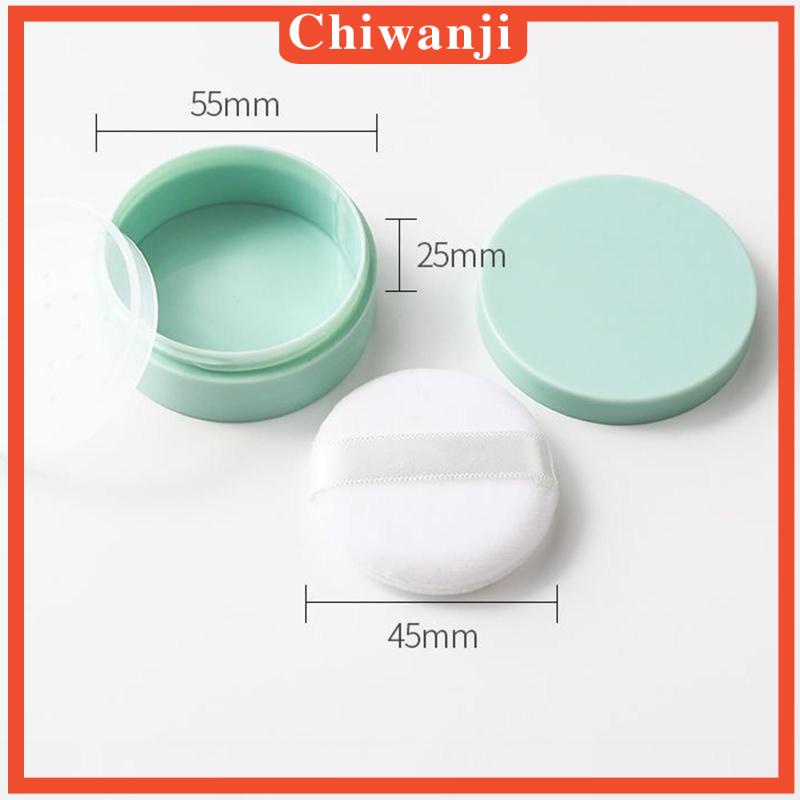 Hộp Đựng Phấn Bột Rỗng Kèm Mút Tiện Dụng