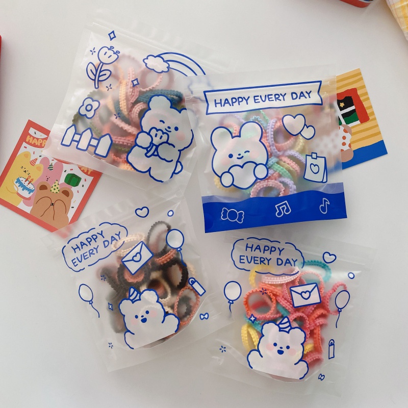 Khung Treo Đồ Dùng Em Bé Tiện Dụng Chất Lượng Cao❤Set 50 Dây Cột Tóc Co Giãn Màu Kẹo Ngọt Phong Cách Phương Tây Dễ Thương Cho Bé Gái