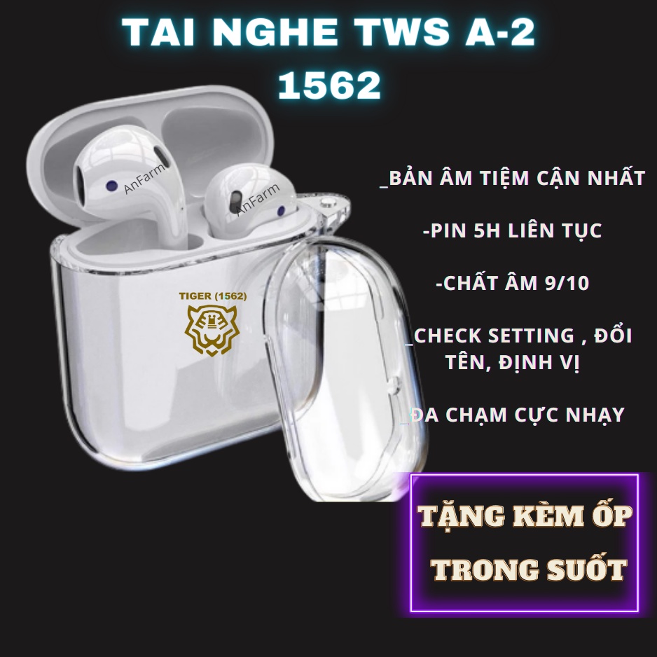 Tai Nghe Bluetooth TWS Gen A2 Chip 1562 Bản Cao Cấp - Định Vị - Đổi Tên