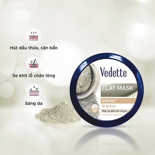 Mặt Nạ Đất Sét Vedette 145g Cocoa