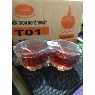 Set 2 Cốc Nến Thơm Đặt Bàn Thờ Loại Bé