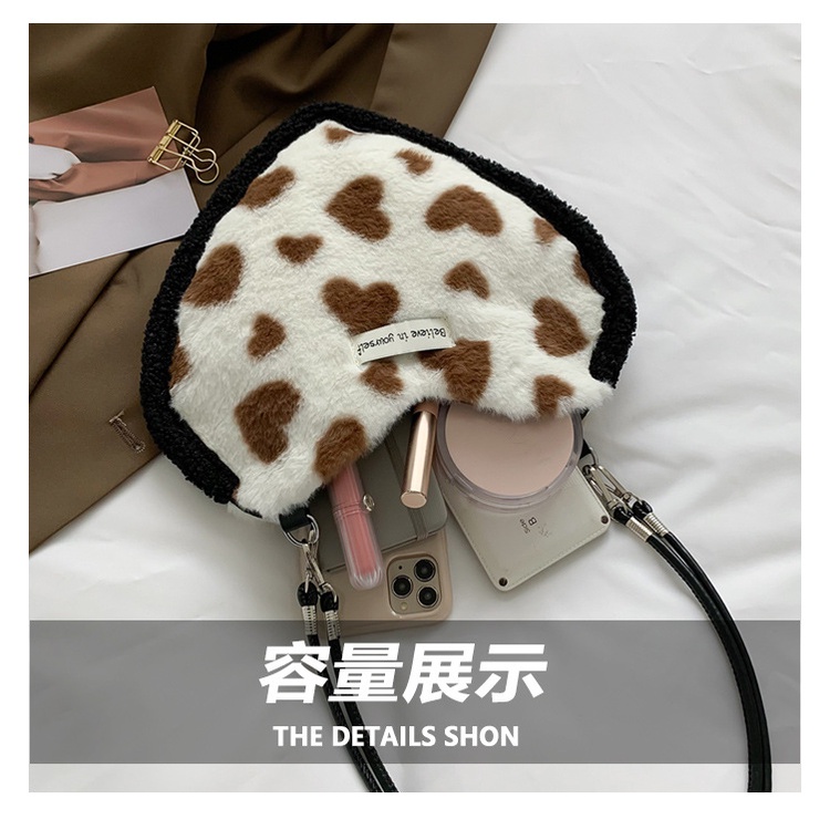 Túi Đeo JASMIN NOIR Chéo Vai Hình Trái Tim Đơn Giản Dành Cho Nữ