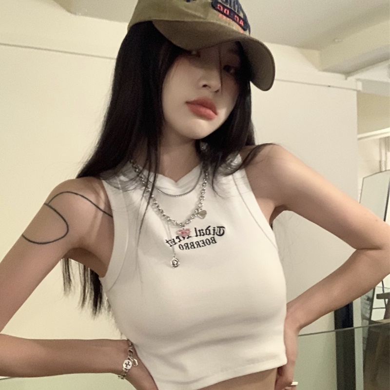 IELGY   Áo Không Tay Dáng Ôm Thời Trang Dành Cho Nữ