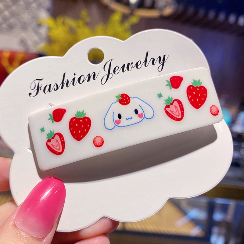 Kẹp Tóc Hình Sanrio Hello Kitty Kuromi Cinnamon Purin Ngọt Ngào Cá Tính Thời Trang Cho Nữ