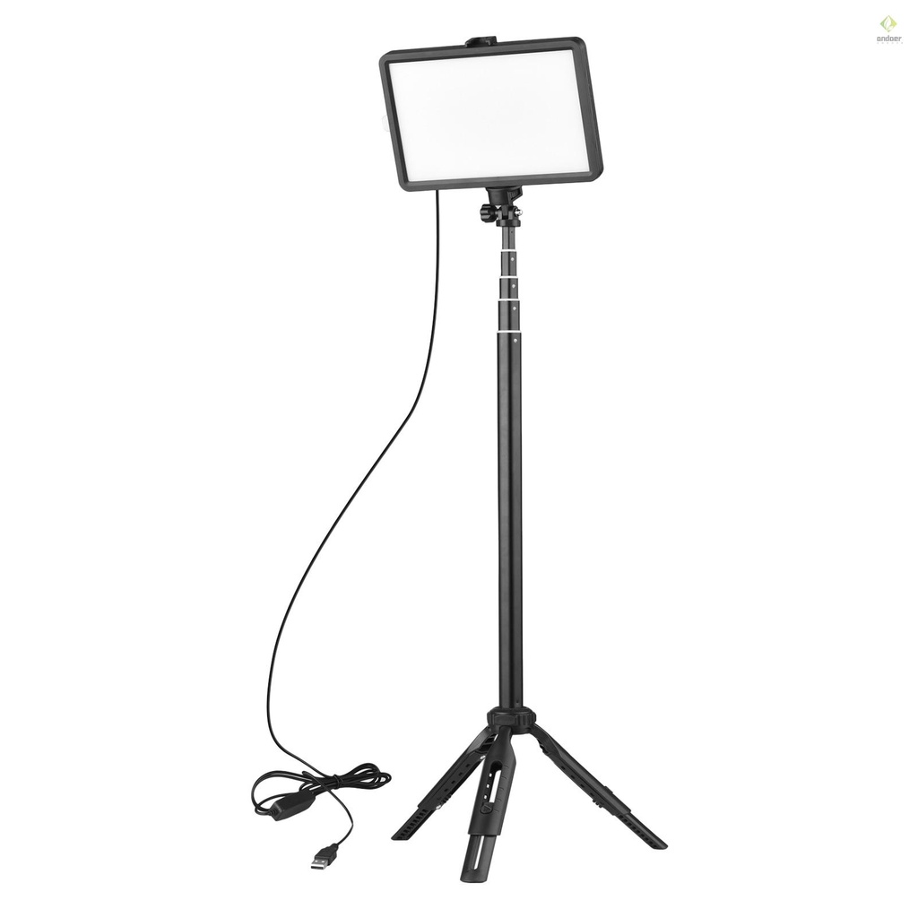 Đèn LED USB 1 * Đèn LED 3200K-5600K + 1 Chân Tripod Có Thể Mở Rộng Hỗ Trợ Quay Video