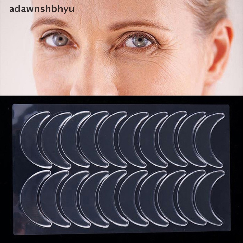 Set 10 Cặp Miếng Dán Silicon Chống Nếp Nhăn Mắt Có Thể Tái Sử Dụng adawnshbhyu
