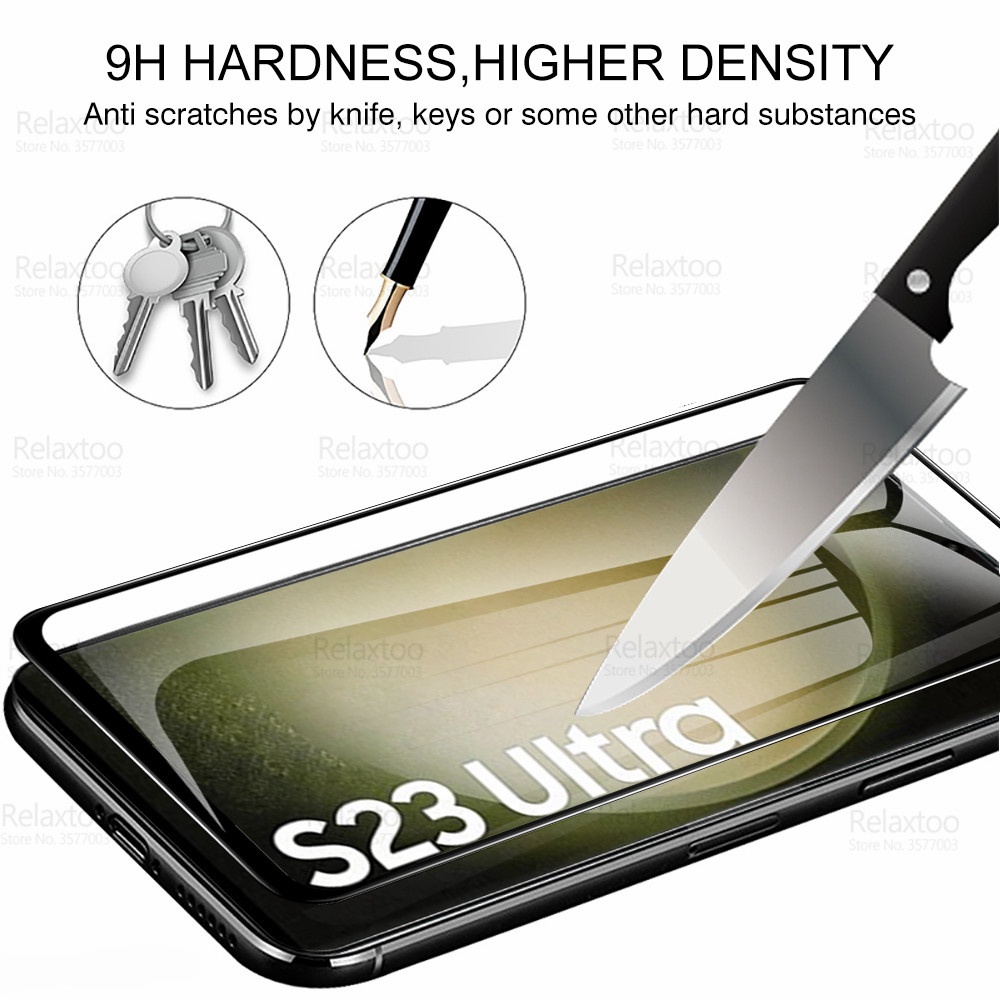 Kính Cường Lực 9D Bảo Vệ Camera S23 Ultra 2To1 Cho Samsung Galaxy S23Ultra S 23 5G 6.8 "SM-S918B