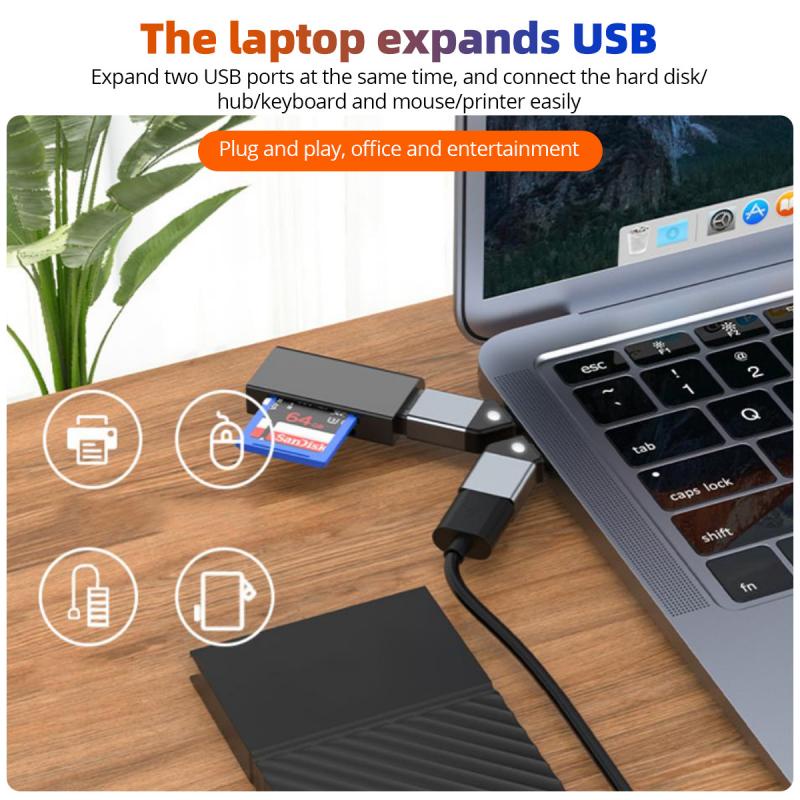 Đầu Chuyển Đổi HdoorLink USB c 3.0 OTG 5Gbps Góc 45 Độ Tốc Độ Cao Cho Điện Thoại / Laptop