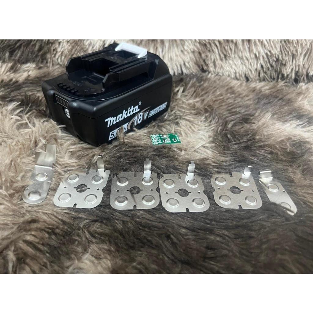Vỏ mạch nhận sạc zin Makita 18V có cân bằng và led báo pin. . BN.