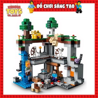 Xếp hình minecraft cuộc phiêu lưu đầu tiên : the first adventure - đồ chơi lắp ghép sáng tạo - brick 842 ideas 21169