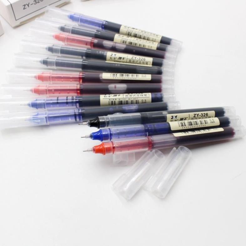 Bút bi nước ngòi kim – 0.5mm  - 1 cái - văn phòng phẩm – bút gel đen / xanh / đỏ – HIKOMA STORE