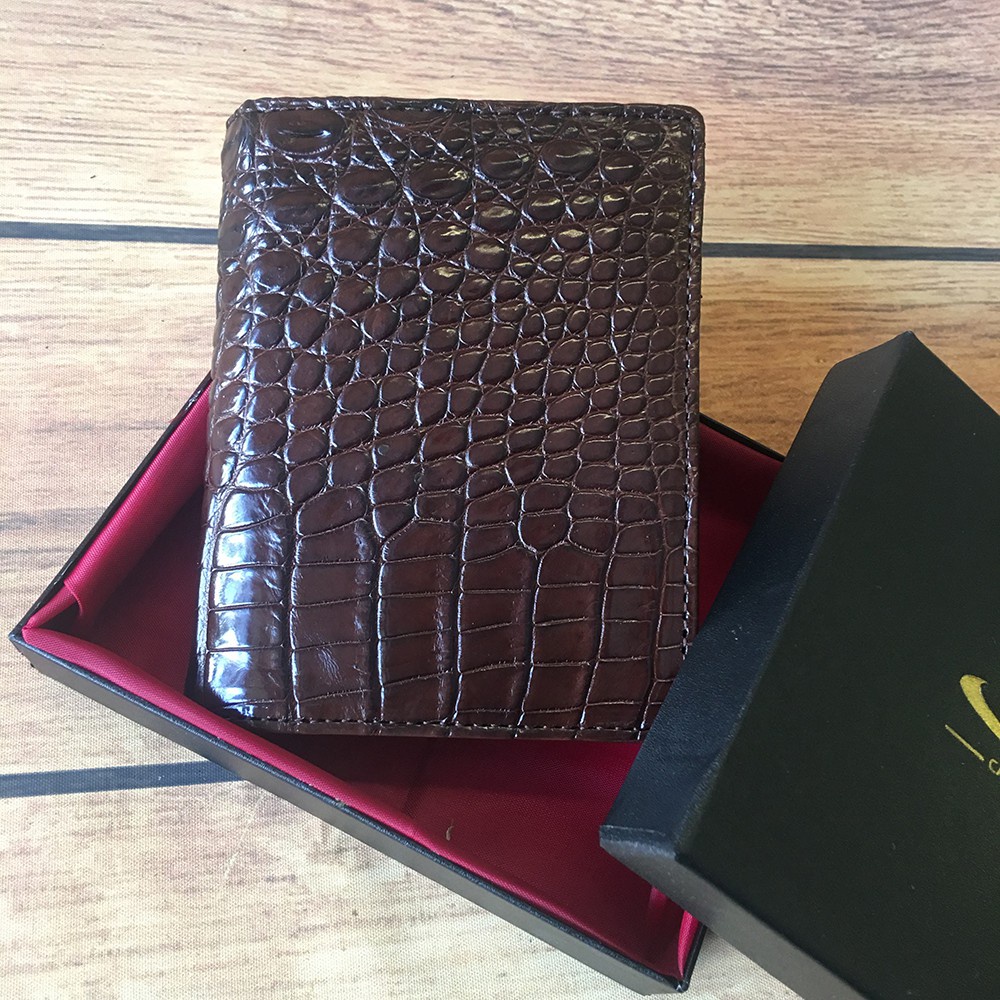 Ví Nam Da Cá Sấu Ví Đứng Bảo Hành 24TH TD20223