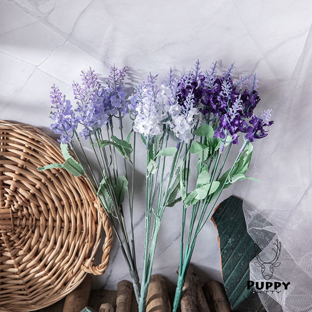 Bó Hoa Oải Hương Nhân Tạo 1 Nhánh Dùng Cho Trang Trí 1 Nhánh