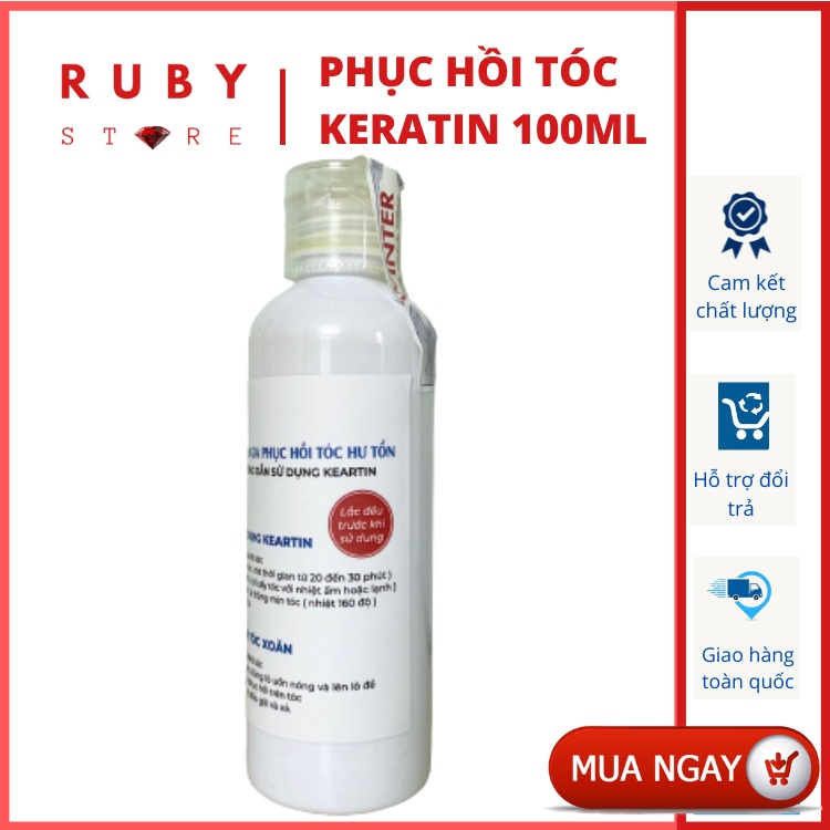 Phục Hồi Tóc KERATIN WINTER Phục Hồi Tóc Hư Tổn, Phục Hồi Tóc Yếu, Nhũn, Nát | Ruby Luxury
