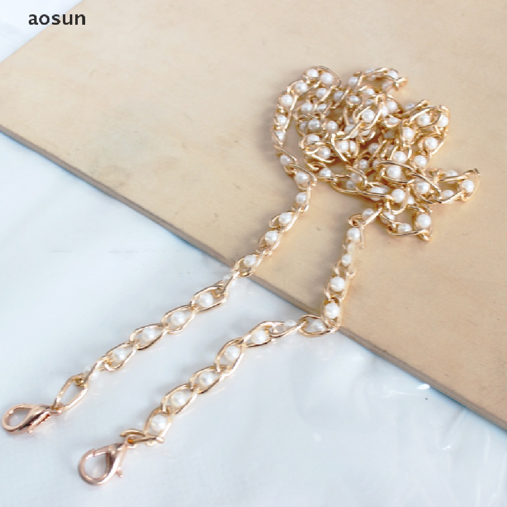 Aosun Dây Đeo Túi Xách Dạng Chuỗi Ngọc Trai Kích Thước 40-120cm