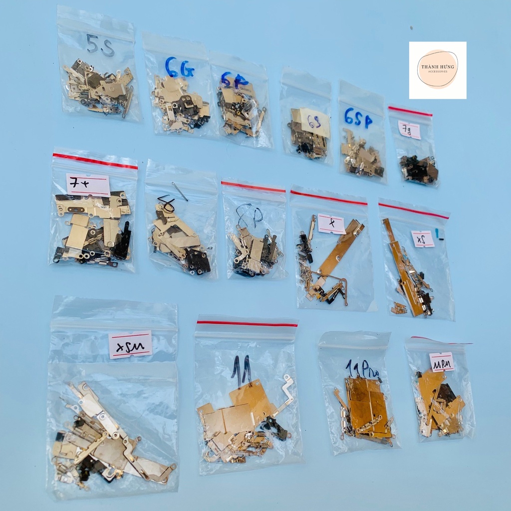 Full bộ nẹp đầy đủ từ 5S/6G/6S/6P/6SP/7G/7P/8G/8P/X/XS/XSM/11/11P/11PM