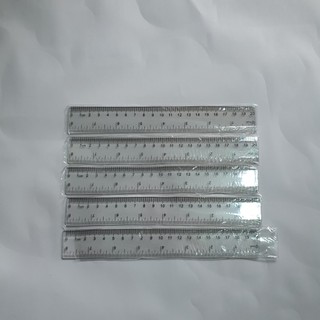 Thước kẻ học sinh dạng trong kích thước 20cm giá rẻ cho bé
