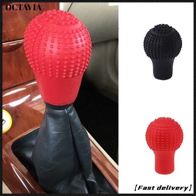 Vỏ Bọc Núm Gạt Cần Số Xe Hơi Hình Tròn Bằng Silicone Thông Dụng Chống Trượt