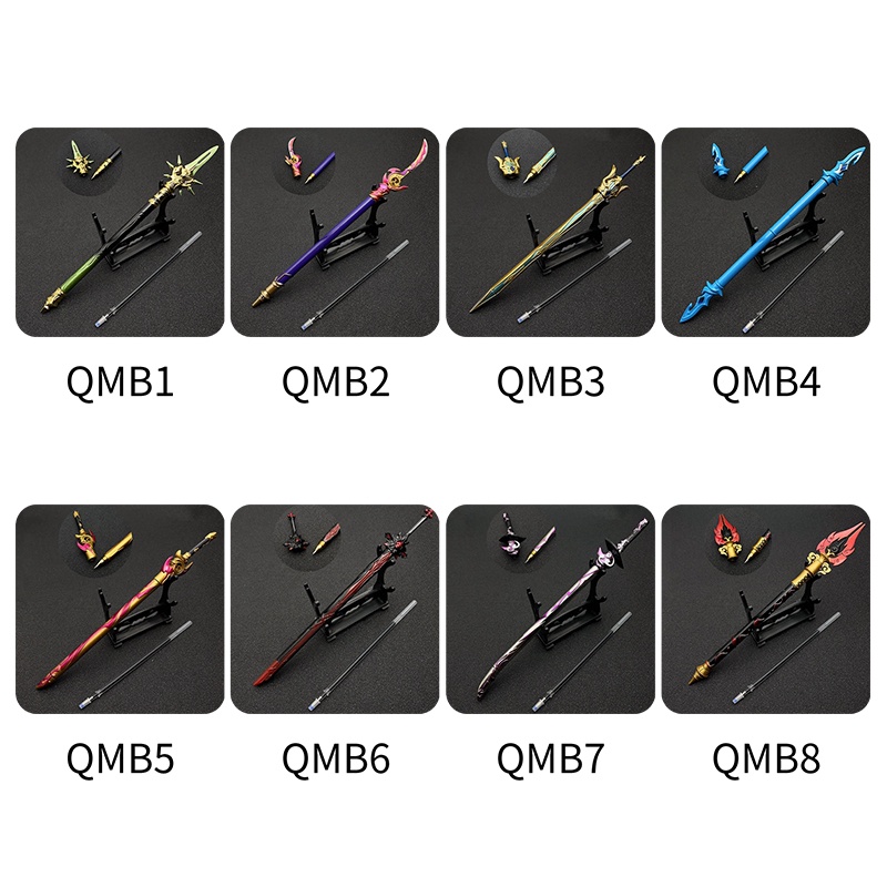 Bút Bi Tạo Hình Vũ Khí Anime Songping Game Genshin Va Chạm Đẹp Mắt