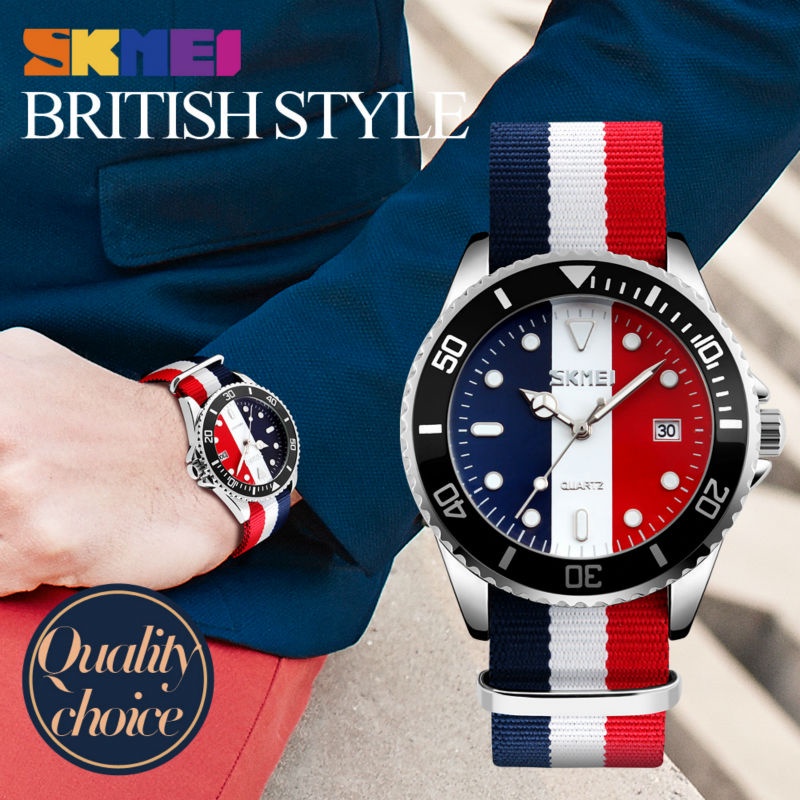 Đồng Hồ Đeo Tay SKMEI 9133 Dây Nylon Chống Thấm Nước 30M Thời Trang Cho Nam Và Nữ
