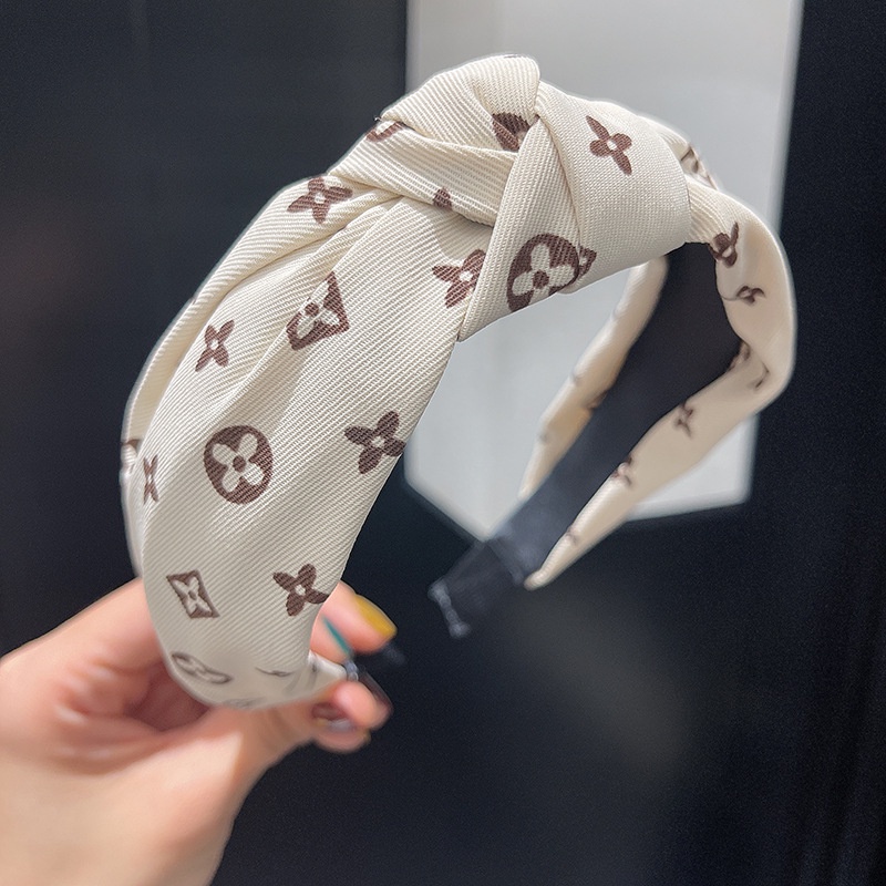 Băng Đô Dệt Kim Bản Rộng In Họa Tiết Hoa Phong Cách Châu Âu Cổ Điển Tươi Mới Cho Nữ