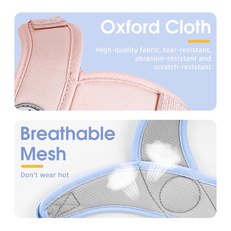 HamshMoc Dây Dắt Thú Cưng Đi Dạo Thiết Kế Thoáng Khí Thoải Mái Có Tay Cầm Điều Chỉnh Được